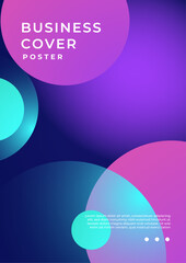Abstract Poster Design with Vibrant Geometric Patterns. Ideal for creative projects, graphic design, and trendy backgrounds. The colorful gradient creates a dynamic and stylish visual appeal