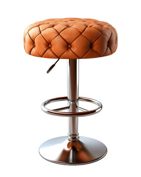 recommend clip art: Brown bar stool on a transparent background. isolated background.