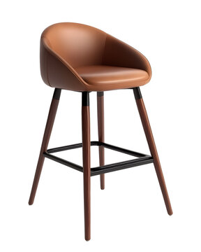 recommend clip art: Brown bar stool on a transparent background. isolated background.