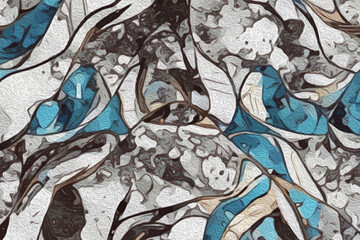 Marble . Oil painting. Pattern for covers, for printing on wall decorations, leaflets.