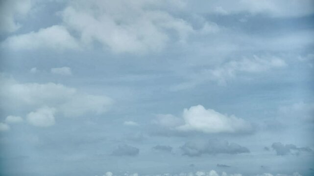 Time lapse of cloudy sky at overcast