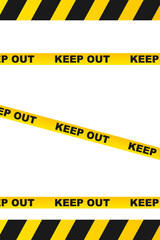 Black and yellow police stripe border. Caution seamless tape. border yellow. under construction design.