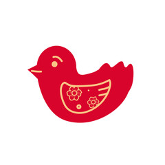 Christmas bird with folk motifs