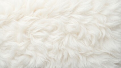 White fluffy fur fabric wool texture background