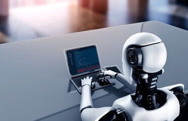 Software development programming on computer screen for modish application and program coding