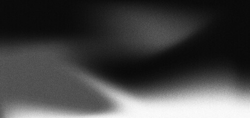 abstract Black and White grainy gradient background, noise texture effect, Black and White Monochrome background, wallpapers, posters, banners, flyers, and cards.	

