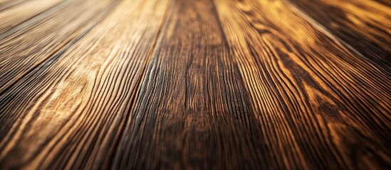Close up of a wooden tabletop showcasing rich grain details perfect for home decor and interior design projects