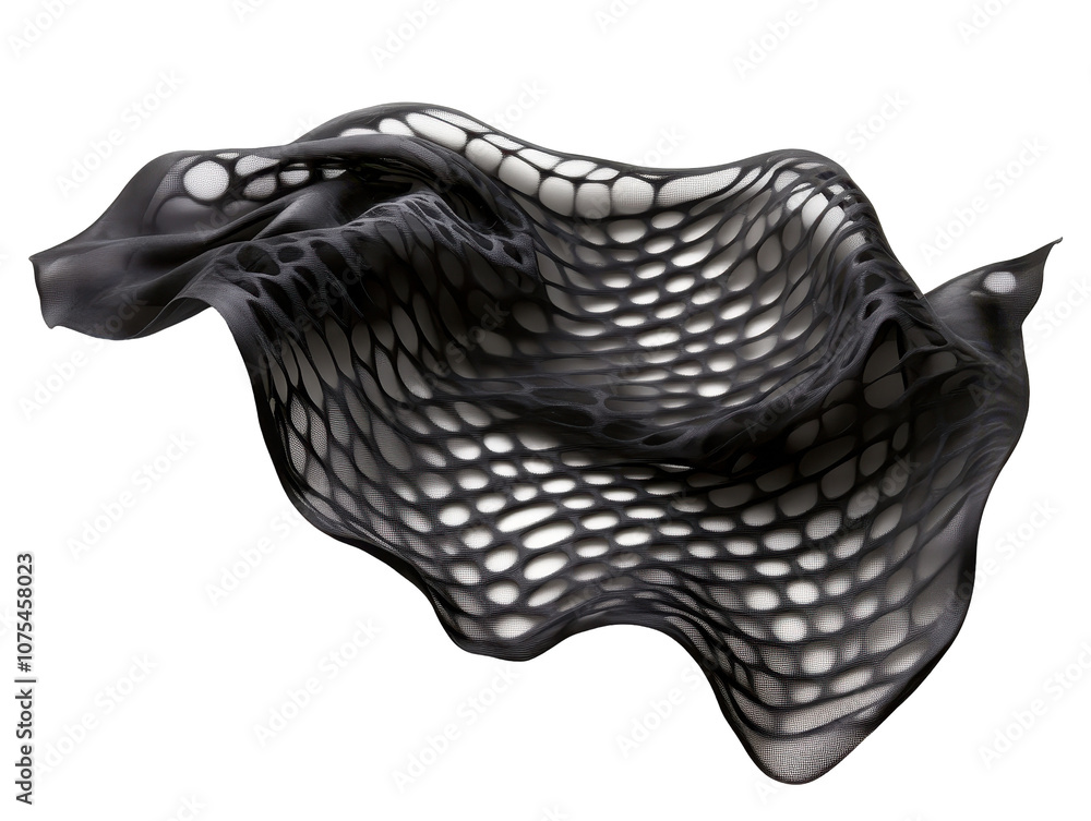 Aufkleber a black and white image of a net with a white background. transparent background