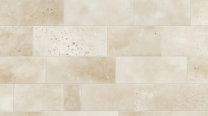 A wall made of white tiles with a pattern of squares. The wall is very clean and has a very simple design