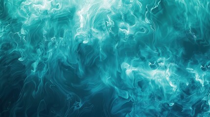 Abstract Teal Swirls: An ethereal, mesmerizing image featuring swirling teal and blue hues. Perfect for backgrounds, designs, or evoking a sense of calm and mystery.