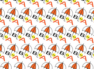 the letters b and b are on the white background.