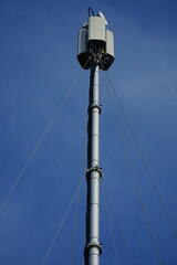 Military communication antenna at the military airport of the German Air Force in Wunstorf Poggenhagen, Germany.