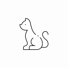 cat pen icon sign vector
