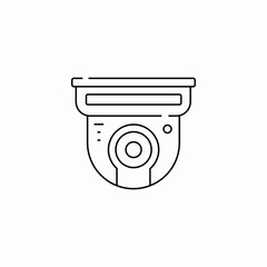 ceiling cctv camera icon sign vector