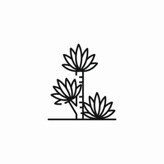 desert plants icon sign vector