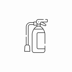 fire extinguisher icon sign vector