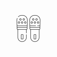 home slippes icon sign vector