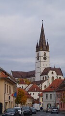 Fototapeta premium Evangelical Cathedral Saint Mary in Sibiu, Transylvania, Romania