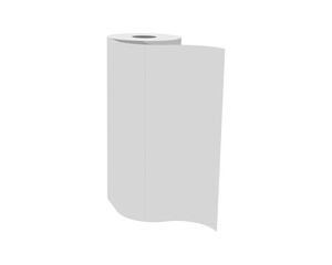 Textile roll vector icon. Paper tube illustration design for kitchen cleaning towel, carpet, scroll whatman, fabric.