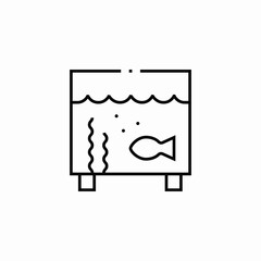 aquarium fish icon sign vector