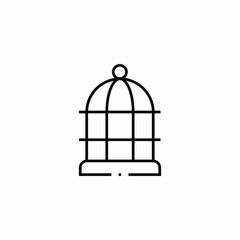 bird cage icon sign vector