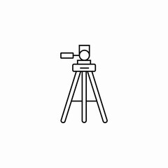 camera tripod icon sign vector