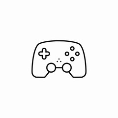game controller joystick icon sign vector