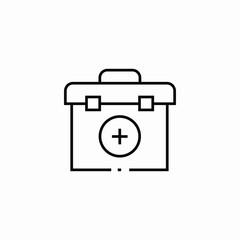 first aid kit icon sign vector