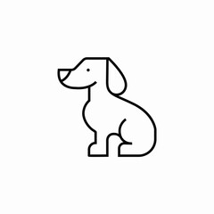pet dog icon sign vector