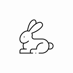 rabbit bunny icon sign vector