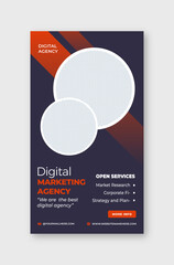 Professional Digital Agency Promotional Poster or Flyer Design