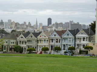 Fototapeta premium Victorian houses San Francisco