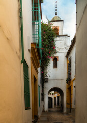 Historic street in Cordoba, Spain