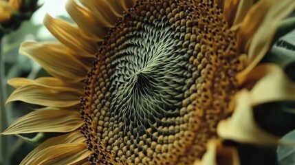 Close-Up of a Vibrant Sunflower Bloom