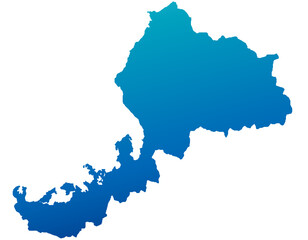 福井県　地図　水　グラデーション