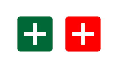 first aid icon set