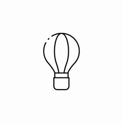 air balloon flight icon sign vector