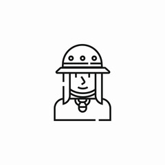 archaeologist excavations icon sign vector