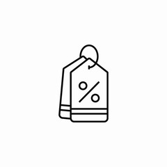 discount tag icon sign vector