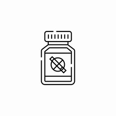 smoking quittins pills icon sign vector