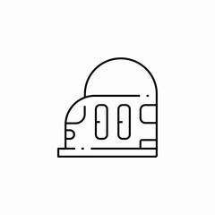tunnel train icon sign vector