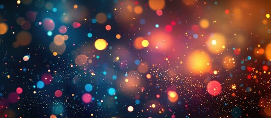 Fototapeta premium Bokeh With Multi Colors Festive Lights Bokeh Background Defocused Bokeh Lights Bokeh Light Vintage Background Abstract Colorful Defocused Dot Soft Focus