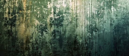 Old Grunge Wall Background Like A Water Fall On The Wall