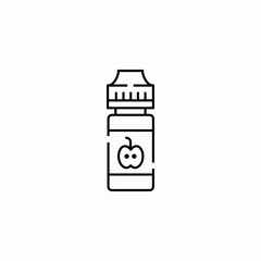 apple flavoring agent icon sign vector