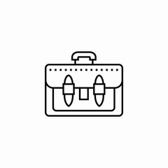 handbag portfolio icon sign vector