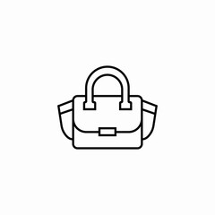 handbag female icon sign vector
