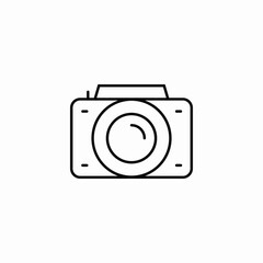 photo camera icon sign vector