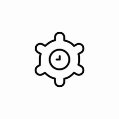 time management icon sign vector