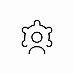 user settings icon sign vector