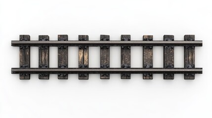 This detailed and intricately designed 3D representation of a railway track is a stunning visual that illustrates modern transport systems, showcasing subways, trains, and other rail transit networks